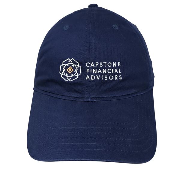 Capstone Financial Advisors Slideback Baseball Cap Blue One Size Adjustable - Picture 1 of 9